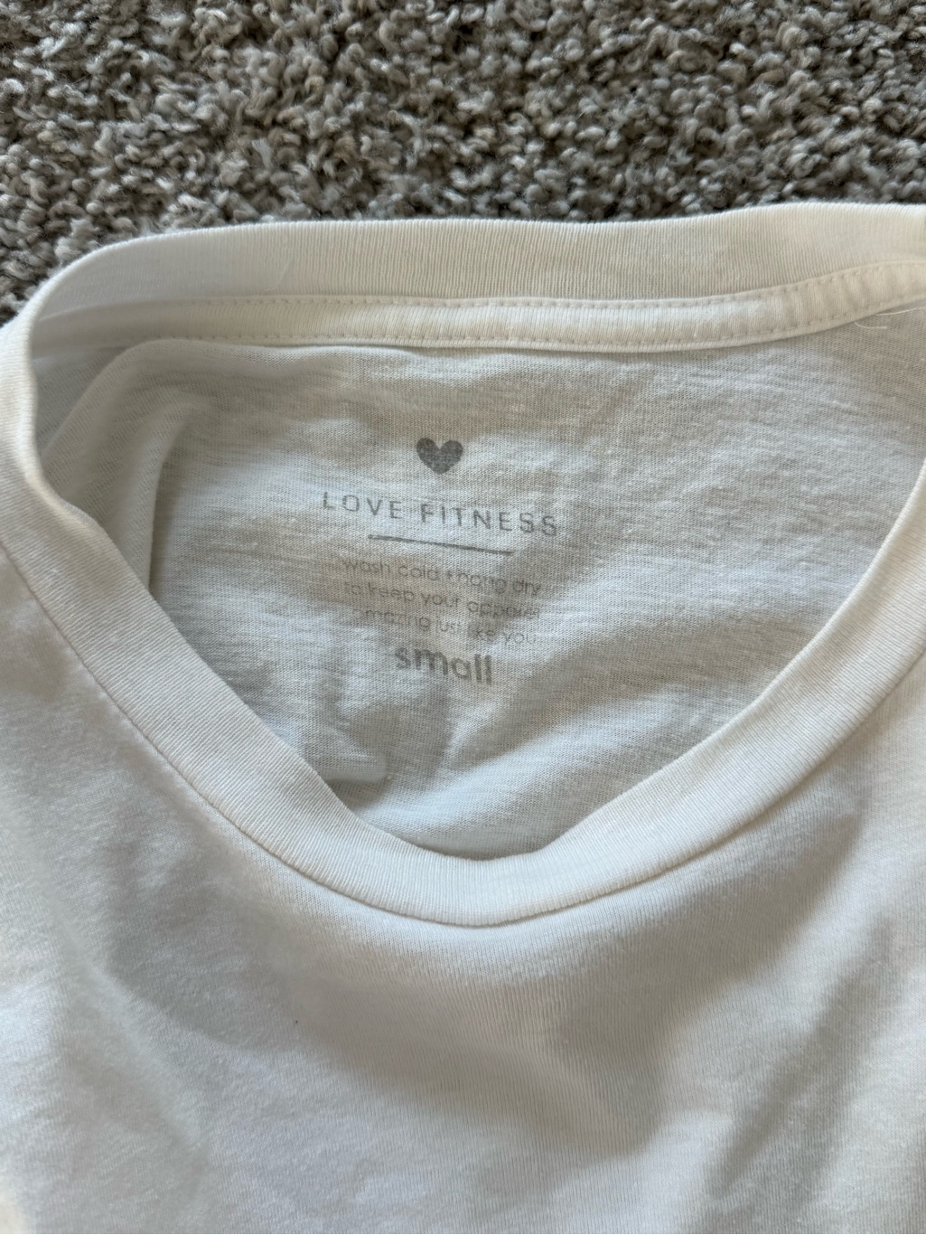 Love Fitness White Crop Top Tee With Pineapple Graphic Logo — image 5 of 5